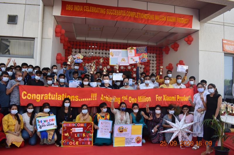 热烈庆祝印度DBG第100万台小米手机正式下线 - 热烈庆祝印度DBG第100万台小米手机正式下线